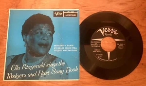 Ella Fitzgerald ♫ Sings Rodgers & Hart Song Book ♫ Rare 1956 Verve Original EP! - Imagen 1 de 2