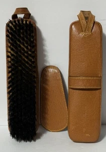 Peal & Co Schweinslederbürsten Schuhlöffel Reise Kombi Set England - Bild 1 von 4