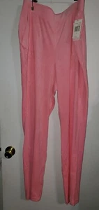 JUICY COUTURE Elastic Waist Velour Pants Pink Plus Size 1X New with tags - Picture 1 of 8