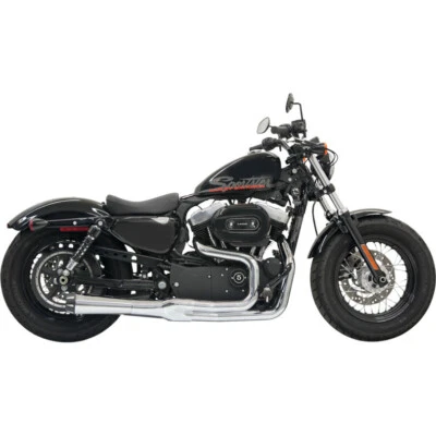 Bassani Chrome Road Rage II Mega Power 2 into 1 Exhaust Harley Sportster 04-13 - Image 1 of 4