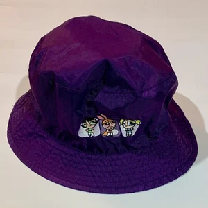 Powerpuff Girls circa 2000 purple nylon bucket hat. Cartoon Network. - Picture 1 of 6