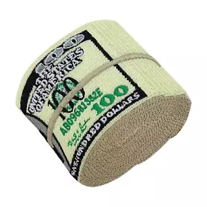 100 Dollar Geldbündel Patch | Geld Aufbügler, grüne Scheine Bügelbilder, Patches - Bild 1 von 5