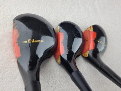 Vintage Wilson Staff 1100 4300 1, 4 ,5 Woods Set R-Flex Steel (44", 42.5", 42") - Image 1 of 4