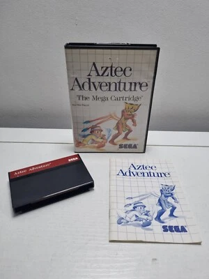 Aztec Adventure (Sega Master System, 1988) Complete with Manual - Tested - Image 1 of 4