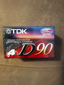 Lot of 4 TDK D90 Blank Audio Cassette Tapes SEALED 90 Minutes High Output - Picture 1 of 6