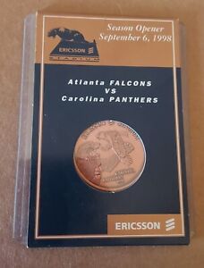 Vintage Carolina Panthers Season Opener VS Falcons 1996 Commemorative Coin