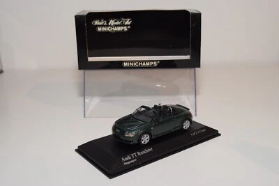 A93 1:43 MINICHAMPS 430 017231 AUDI TT ROADSTER STEPPE GRASS GREEN METALLIC MIB - Immagine 1 di 4