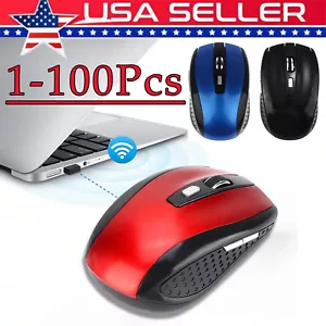 Wireless Optical Mouse Mice 2.4GHz USB Receiver For Laptop PC Computer DPI Lot - Picture 1 of 16