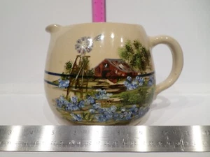 Vintage Marshall Pottery Pitcher Signed Sr Potter Landrence Houston Hand Painted - Picture 1 of 9