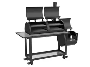 DIY BBQ SMOKER PLANS - BARBEQUE SMOKER BUILD - PLANS ON CD-ROM - Picture 1 of 6