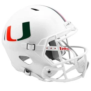 Miami Hurricanes Riddell Speed Full Size Replica Football Helmet - Picture 1 of 4