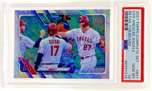 2021 Topps SHOHEI OHTANI/TROUT Retail Foilboard 374/790 Angels #621 PSA 10 POP 1 - Bild 1 von 2