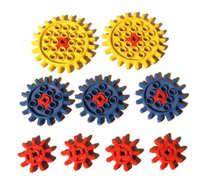 Lego® Gears alte Zahnräder gelb blau rot 800 801 802 810 812 - Bild 1 von 1