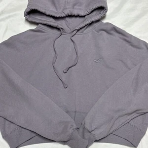 Hollister Women's XS Cropped Hoodie Sweatshirt Purple Athleisure Athletic Wear - Picture 1 of 24