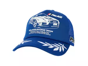 Palace Skateboards Staff Trucker Hat Blue Nissan Skyline GT Racing Team - Picture 1 of 5