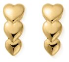 ChloBo | Sterling Silver Gold Plated 'Life Lover' Stud Earrings | GEST2551 -