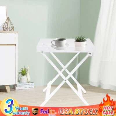 Acrylic Folding Tray Table Clear Acrylic Side End Table Square Coffee Table - Image 1 of 4