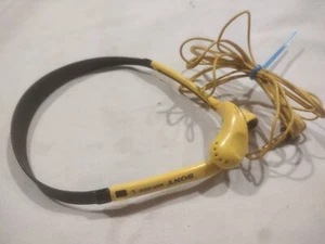 Vintage SONY Sports Stereo Yellow Headphones MDR-W014 Tested Sound Great - Picture 1 of 6