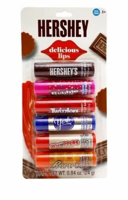 HERSHEYS DELICIOUS LIPS LIP BALM 6 PACK 24G  - image 1 of 2