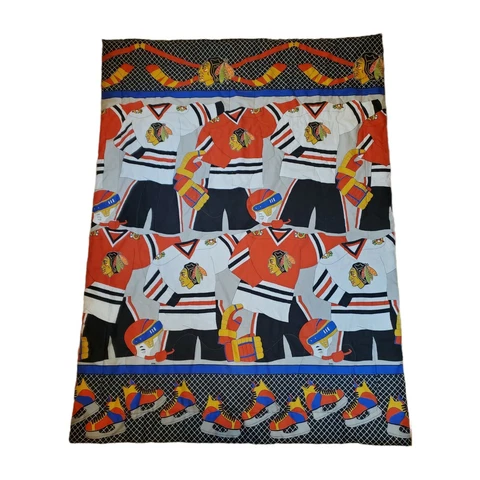 Chicago Blackhawks Vintage Twin Comforter Blanket Ice Hockey Tommy Hawk Logo Cover