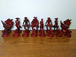Pirates of the Caribbean At Worlds End Replacement Chess Pieces Red 16 D&D