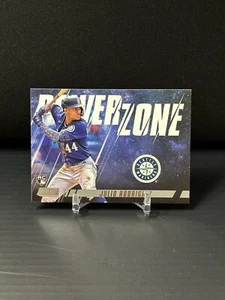 2022 Topps Stadium Club Power Zone Red Julio Rodriguez Rookie Seattle Mariners - Bild 1 von 2