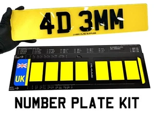 4D 3MM LASER CUT LETTERS & NUMBERS - 700X LETTERS & PLATE SPACING JIG TRADE BULK - Picture 1 of 11
