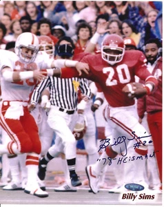 BILLY SIMMS Oklahoma Sooners 8X10 Autographed Photo with TriStar COA #317240 - Picture 1 of 3