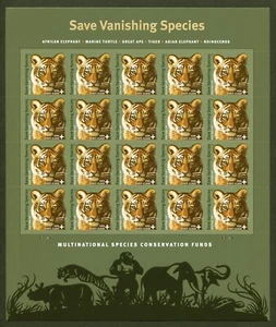U.S. Sc# B4, 2011 Saving Vanishing Species issue, VF/XF MNH Pane/20, No Faults - Picture 1 of 2