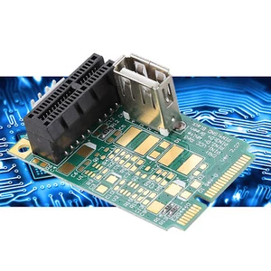 Mini PCI-E vers PCI Express 1X Adaptateur de fente Riser Card Test PCI-E 4X/8X/16X BGS - Photo 1/12