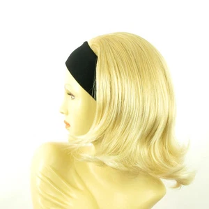 Perruque avec bandeau blond doré méché blond très clair ref XENA en 24BT613 - Imagen 1 de 7