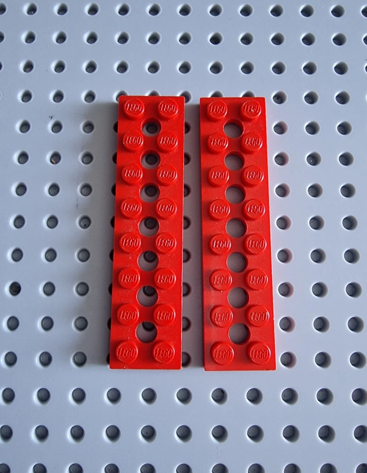 LEGO Technik Technic Platte Plate Lochplatte 2x8 Rot 2 Stück 3738 A084 - Bild 1 von 1