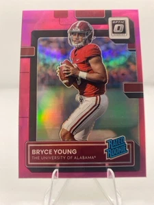 Bryce Young 2023 Donruss Optic #1 Rated Rookie Pink Alabama - Picture 1 of 2