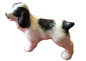 Vintage Bone China Miniature SPRINGER SPANIEL  Dog 2" Figurine JAPAN exl - Picture 1 of 4