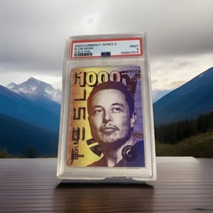 Cardsmiths Currency Series 2 Tesla 1000 Elon Musk Cold Foil PSA 9 Graded Mint - Picture 1 of 3