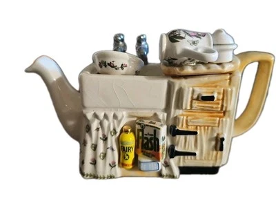 Portmeirion Botanical Mini Teapot Kitchen Sink Paul Cardew - Image 1 of 4