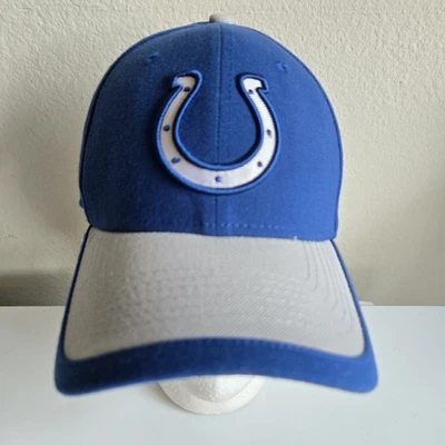Мужская синяя шляпа New Era 39Thirty NFL Indianapolis Colts размер средний/большой - Изображение 1 из 4