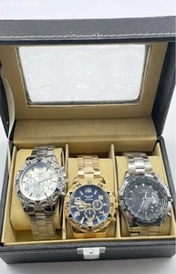 Zhowe Lote de tres relojes de hombre en caja. Una marca es Denton - Imagen 1 de 12