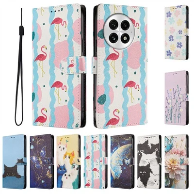 For OnePlus 10 Pro 13 13T 12 11 9 Nord 5 4 Painting Flip Wallet Case Phone Cover - Image 1 of 4