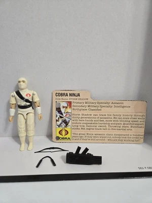 Винтажная экшн-фигурка 1984 GI Joe Cobra Ninja Storm Shadow отдельная 3,75 дюйма - Изображение 1 из 4