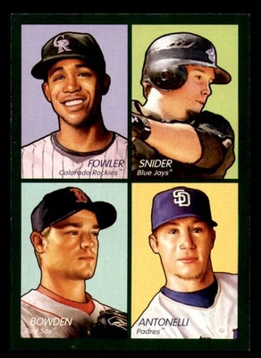 UD Goudey 2009 4 en 1 azul y verde #99 Dexter Fowler-Travis Snider-Matt Antonell Foto 1 de 4