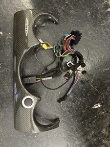Centrotavola cruscotto MINI R50 R53 JCW in carbonio con pulsante avviamento MINI e cablaggio - Foto 1 di 4