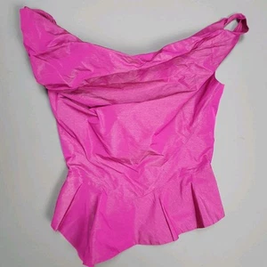 VIVIENNE WESTWOOD ANGLOMANIA 40 / UK 8 Corset-Look Bustier Blouse Peplum Top - Picture 1 of 6