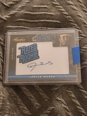 2012 Panini Signature Series - Rated Rookie Autograph Jemile Weeks /299. ON CARD - Image 1 of 4