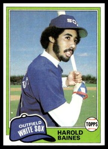 1981 Topps #347 Harold Baines  Chicago White Sox NR-MINT