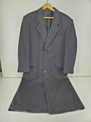 Ermenegildo Zegna Black Cashmere Wool Over Coat Size 52 -70% Wool - 30% Cashmere - Image 1 of 4