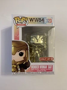 Funko Wonder Woman 1984 Pop Heroes Golden Armor Vinyl Figure WW84 DC 323 - Picture 1 of 6
