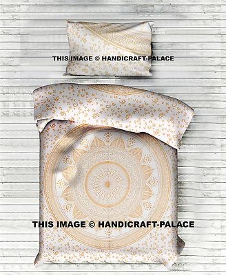 King / Queen / Twin Duvet Cover Set Hippie Bohemian Mandala Quilt Doona Indian - Image 1 of 3