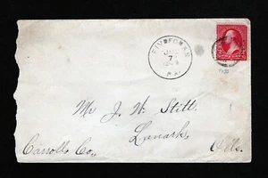 US #252 or #267 Type III 2c Washington - Five Forks, Franklin County PA Dead DPO - Picture 1 of 2