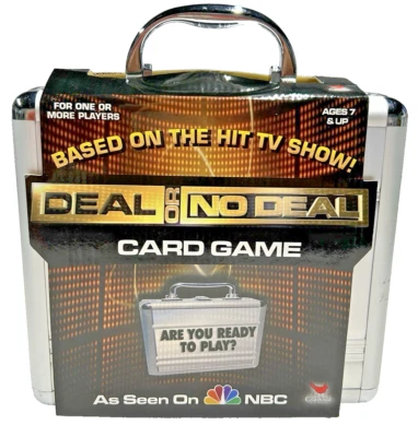Deal Or No Deal- Card Game-In Silver Briefcase-Based On  Hit TV Show On NBC- New - Image 1 of 4
